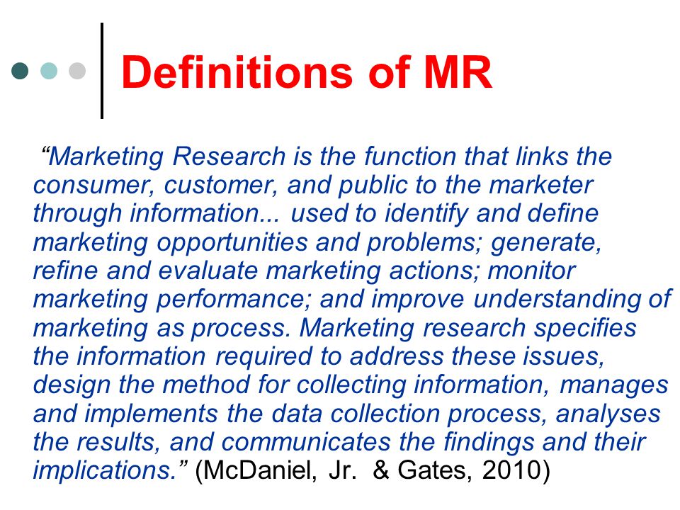 Marketing Research Report